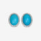 Boucles d'oreilles Boucles d'oreilles en or avec turquoise et diamants 58 Facettes 22632