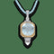 Pendentif Pendentif en or gris et jaune 18K avec aigue-marine 20,60 ct et diamants 58 Facettes FB09473