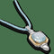 Pendentif Pendentif en or gris et jaune 18K avec aigue-marine 20,60 ct et diamants 58 Facettes FB09473