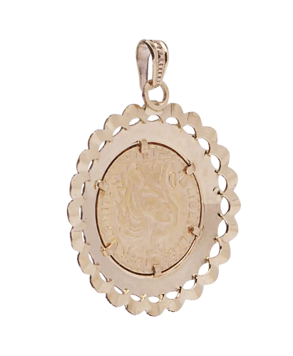 Pendentif Marianne - Pendentif en or rose 18 ct avec pièce signée J.C Chaplain 58 Facettes BO210685/MARIANNE