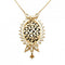 Pendentif Pendentif en or jaune avec opale bleue d’Australie et diamants 58 Facettes 64700138