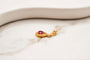 Pendant Fleur-de-Lys pendant in 18k yellow gold, rubies and diamonds 58 Facettes 3842