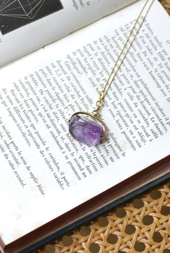 Pendente Pendente - Selo giratório em ametista em ouro amarelo 18k 58 Facettes