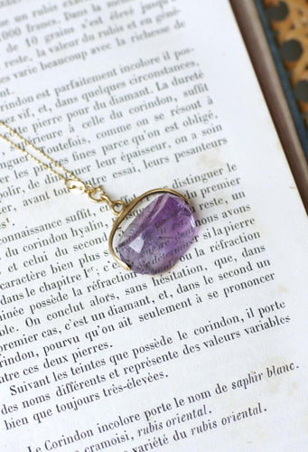 Pendente Pendente - Selo giratório em ametista em ouro amarelo 18k 58 Facettes