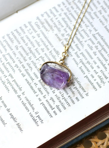 Pendente Pendente - Selo giratório em ametista em ouro amarelo 18k 58 Facettes