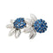 Boucles d'oreilles Boucles d'oreilles en or blanc, saphirs et diamants 58 Facettes 26303