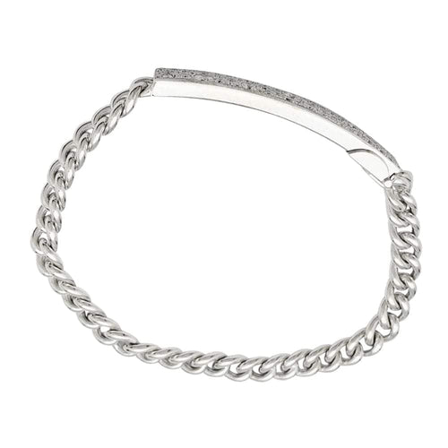 Bracelet Dior - Bracelet gourmette en or blanc et diamants 58 Facettes 33115