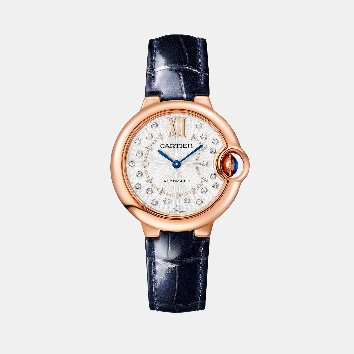 Montre Ballon Bleu de Cartier Or rose Diamant