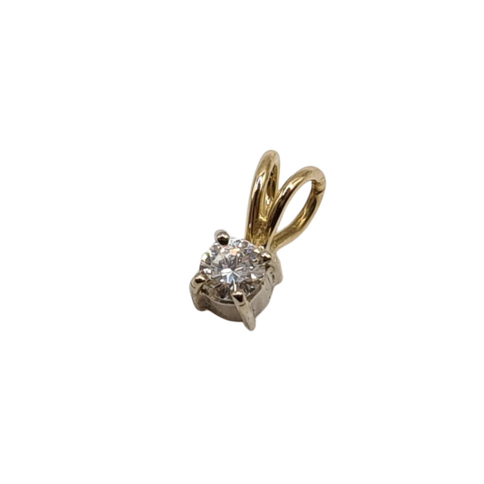 Gelbgold-Diamantanhänger 0,25 ct