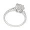 Bague 54 Bague solitaire en or blanc avec diamant taille brillant 1,53 ct 58 Facettes 31806