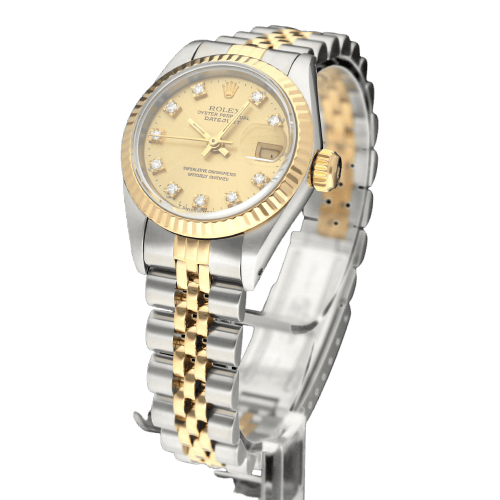 Rolex Lady-Datejust 69173G Uhr - Zweifarbige automatische Damenuhr 26 mm 58 Facettes ROL/LDJ/593