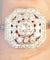 Bague 53.5 Bague Style Art Déco Octogonale Diamants Or Blanc 58 Facettes R 1656
