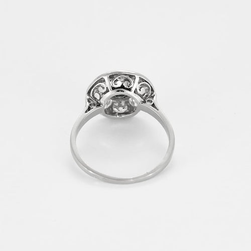 Anillo 52 Elegante Anillo platino y diamantes 58 Facettes SMA0406X4