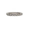 Bague 48 Alliance tour complet or blanc 18 carats sertie de diamants naturels 58 Facettes