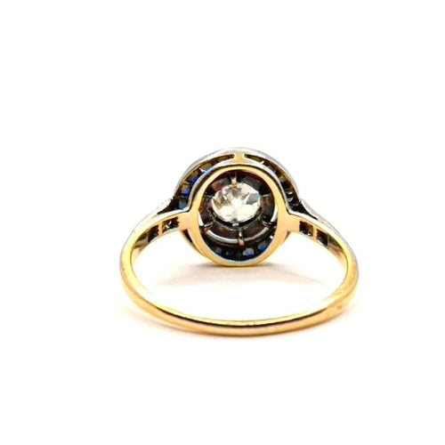 Bague 52 Bague Art Déco saphirs diamants 58 Facettes 3724