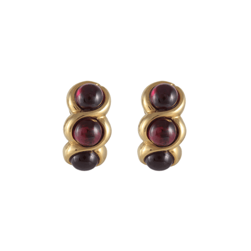 Boucles d'oreilles Boucles d'oreilles Grenats cabochon 58 Facettes 1