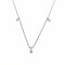 Collier Collier or blanc serti de diamants naturels 58 Facettes