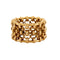Bague 54 Chanel - Bague bandeau chaîne jaseron en or jaune 18k 58 Facettes