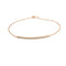 Bracelet Bracelet or rose barrette de diamants 58 Facettes