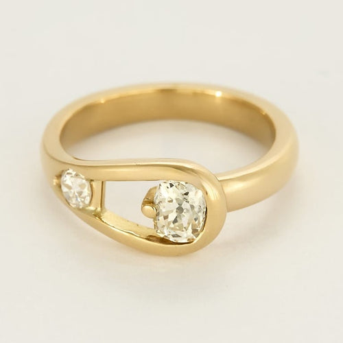 戒指52.5 18k黄金戒指 钻石 58 Facettes DRE1847X2