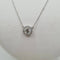 Collier Collier or blanc 18 carats sertie d’un diamant rond et halo diamants naturels 58 Facettes