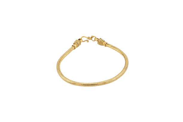18 kt yellow gold snake bracelet 58 Facettes brc56