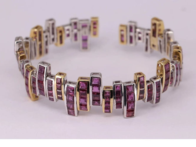 Bracelet Bracelet Art Déco Rubis 58 Facettes P4