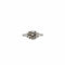 Bague 56 Bague or blanc 18 carats sertie de diamants naturels 58 Facettes
