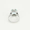 Anello 51 Anello in oro bianco, acquamarina e diamanti 58 Facettes COMP1392