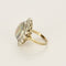 Bague 53.5 Importante bague marguerite en or blanc, opale et diamants 58 Facettes 58FC106
