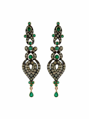 Boucles d'oreilles Boucles d'oreilles émeraudes et diamants 58 Facettes R 1297 /Roe