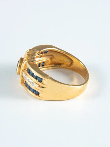 Bague 55 Bague Saphirs et Diamants 58 Facettes