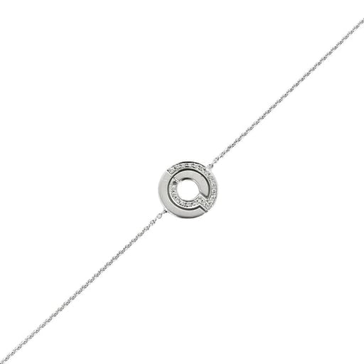 Bracelet DINH VAN - Seventies - Bracelet or blanc et diamants 58 Facettes 58FC159