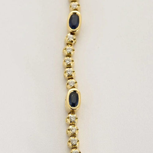 Collier Collier articulé en or jaune 18k et saphirs, diamants 58 Facettes DADB-15