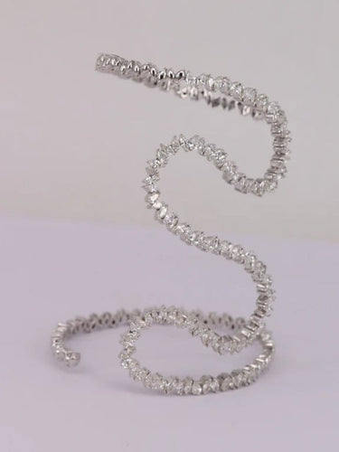 Bracelet Bracelet serpent Or blanc Diamants 58 Facettes P688