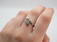 Bague 60 Bague vintage or blanc diamants 58 Facettes 4546