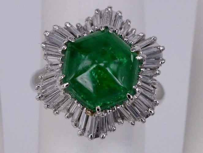 Bague bague émeraude et diamant colombienne 58 Facettes BA-658