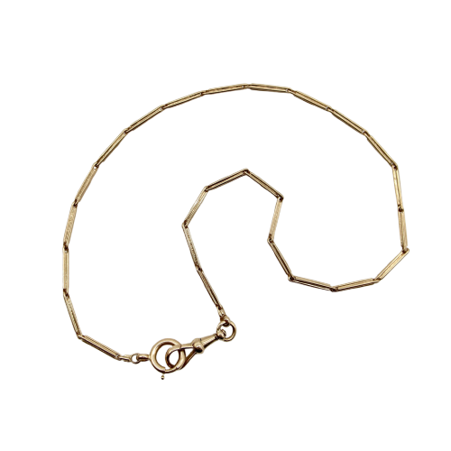 Montre Chaîne de montre édouardienne austro-hongroise en or jaune 14k 58 Facettes A20024