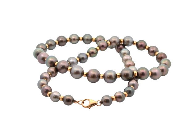 Collier Collier de perles de culture de Tahiti avec fermoir en or 18k 58 Facettes 27722