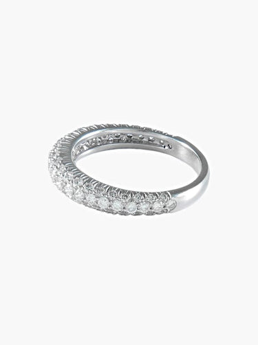 Bague 54 Bague alliance jonc en or blanc et diamants 58 Facettes 412 50099