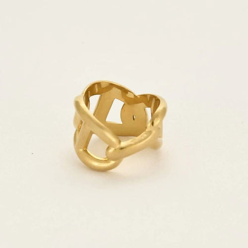 Bague 51 Hermès - Bague Enchaînée en or jaune 58 Facettes MB4