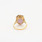 Bague 46 Bague Or jaune, quartz rose 58 Facettes