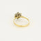 Bague 58 Bague entourage en or jaune et blanc 18k et diamants 58 Facettes LJ BAV1