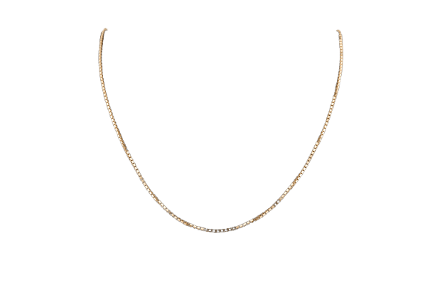 Collier Oro Giallo Chaîne - Collier en or jaune 18 kt 29 cm 58 Facettes col331