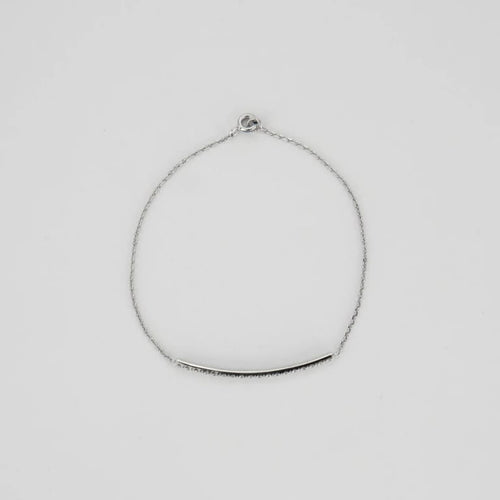 Bracelet Bracelet or blanc barrette de diamants 0.55ct 58 Facettes