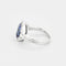 Bague 53,5 Bague - Saphir 6 ct et diamants en or blanc 18k 58 Facettes LJ21