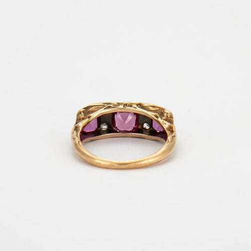 Bague 52 Bague Or jaune, Rubis 58 Facettes