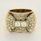 Ring 52 Ring Tank in yellow gold, white gold and diamonds 58 Facettes B250700