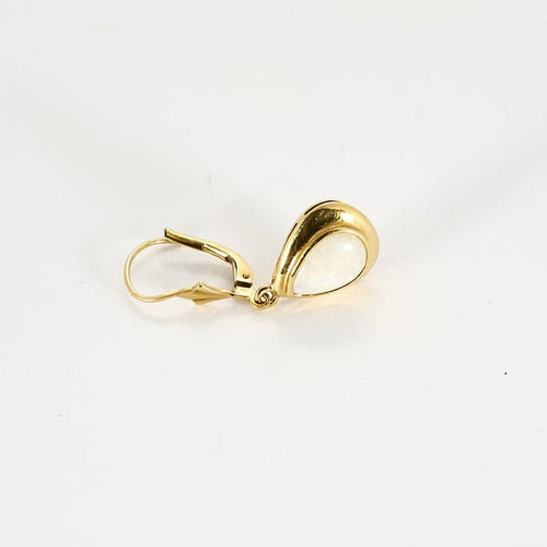 Oorbellen Oorbellen van geelgoud en opaal 58 Facettes CAE3451