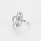 Bague 52 Bague navette sertie de diamants en platine 58 Facettes LJ22 -114
